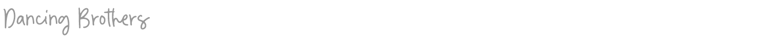 Dancing Brothers font preview